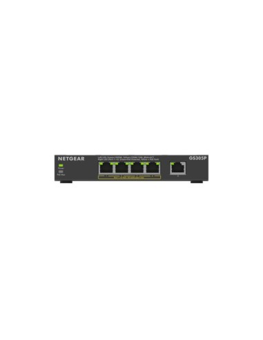 NETGEAR GS305Pv3 No administrado Gigabit Ethernet (10 100 1000) Energía sobre Ethernet (PoE) Negro