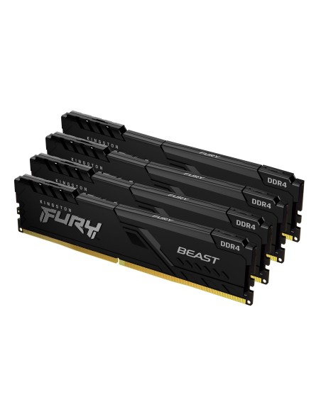 Kingston Technology FURY Beast 64GB 3600MT s DDR4 CL18 DIMM (Kit de 4) Black