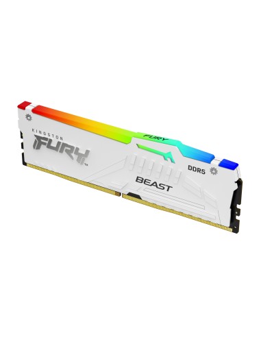 Kingston Technology FURY Beast 32GB 6000MT s DDR5 CL30 DIMM (Kit de 2) White RGB EXPO