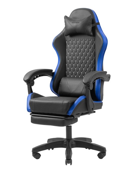 Mars Gaming MGC-X Silla para videojuegos de PC Asiento acolchado Negro, Azul