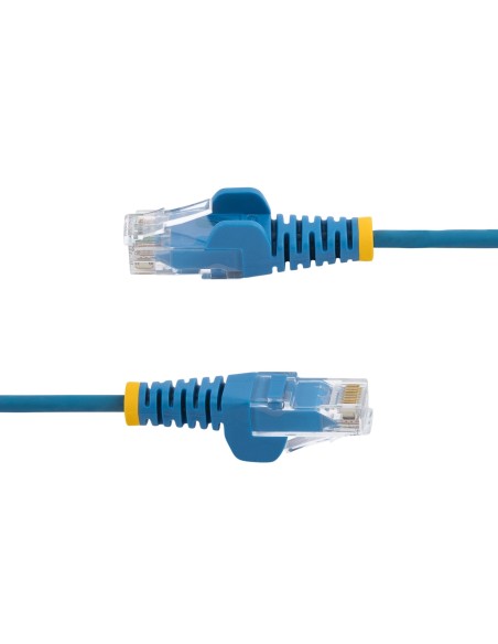 StarTech.com Cable Cat6 de 1m - Delgado - con Conectores RJ45 sin Enganches - Azul