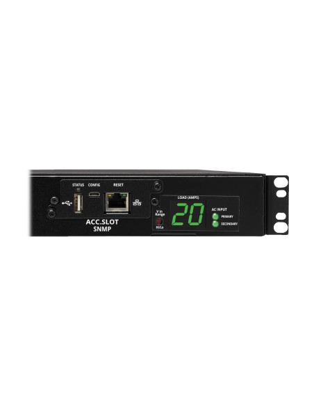 Tripp Lite PDUMH20HVATNET PDU Monofásico Controlable con Switch de Transferencia Automática 3.8kW, 2 Entradas C20 de 200-240V,