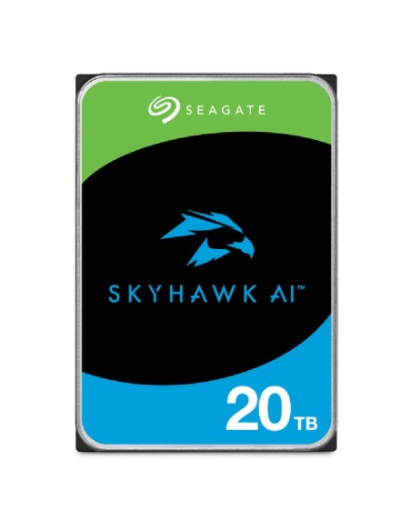 Seagate SkyHawk AI 20 TB disco duro interno 7200 RPM 256 MB 3.5" Serial ATA III
