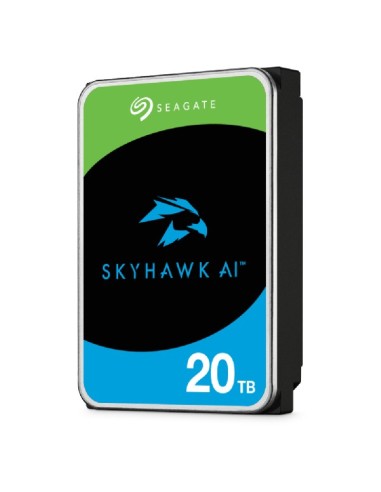 Seagate SkyHawk AI 20 TB disco duro interno 7200 RPM 256 MB 3.5" Serial ATA III