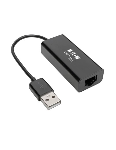 Tripp Lite U236-000-R Adaptador USB 2.0 Ethernet NIC - 10 100 Mbps, RJ45, Negro
