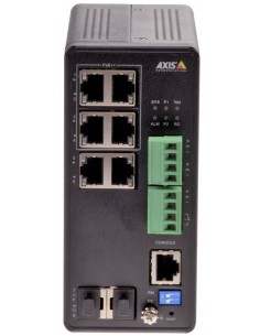 Axis 01633-001 switch Gestionado Gigabit Ethernet (10 100 1000) Energía sobre Ethernet (PoE) Negro