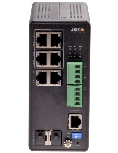Axis 01633-001 switch Gestionado Gigabit Ethernet (10 100 1000) Energía sobre Ethernet (PoE) Negro
