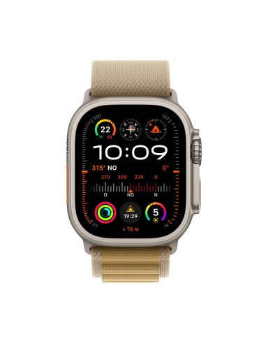 Apple Watch Ultra 2 OLED 49 mm Digital 410 x 502 Pixeles Pantalla táctil 4G Titanio Wifi GPS (satélite)