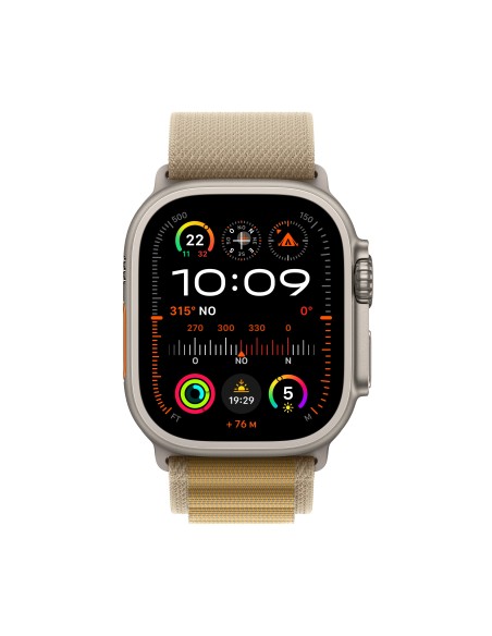 Apple Watch Ultra 2 OLED 49 mm Digital 410 x 502 Pixeles Pantalla táctil 4G Titanio Wifi GPS (satélite)