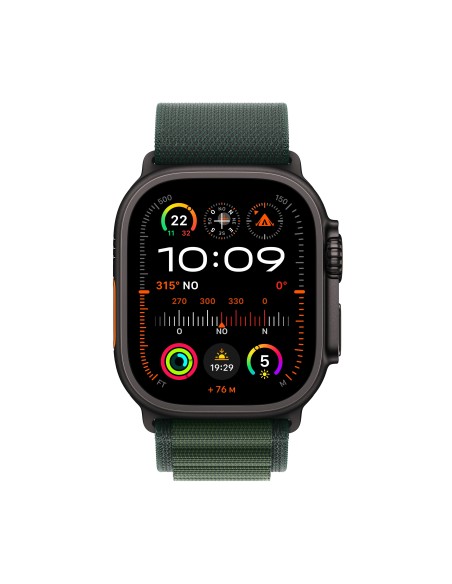 Apple Watch Ultra 2 OLED 49 mm Digital 410 x 502 Pixeles Pantalla táctil 4G Negro Wifi GPS (satélite)