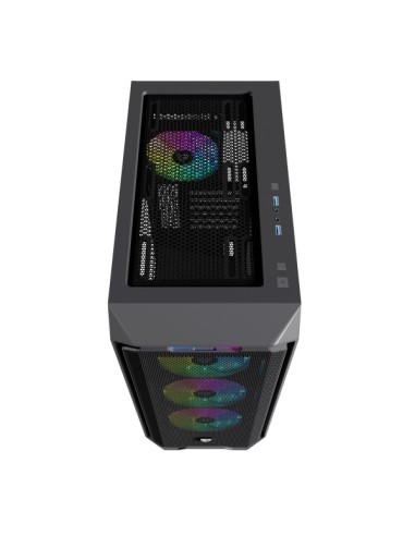 Nfortec NF-CS-KRATERX-B carcasa de ordenador Midi Tower Negro