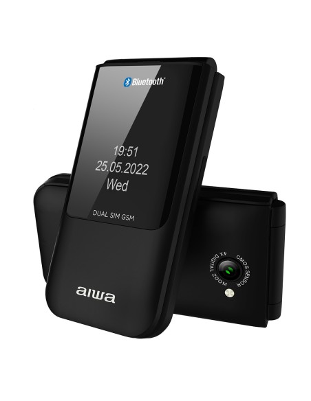 Aiwa FP-24BK teléfono móvil 6,1 cm (2.4") 91,7 g Negro Característica del teléfono