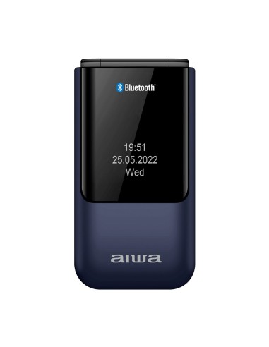 Aiwa FP-24BL teléfono móvil 6,1 cm (2.4") 91,7 g Negro, Azul Característica del teléfono