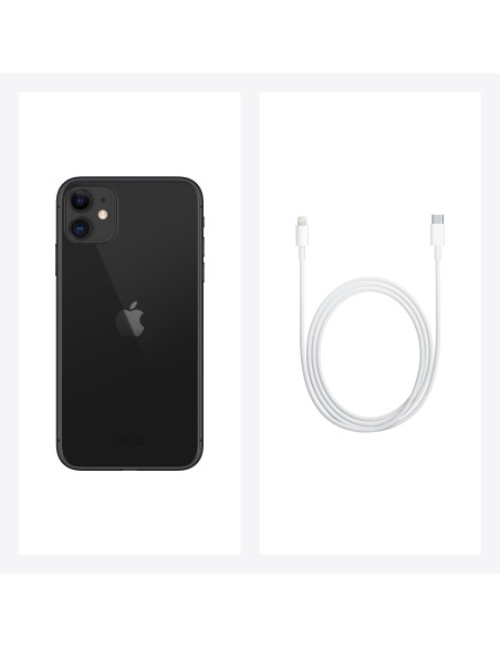 Apple iPhone 11 15,5 cm (6.1") SIM doble iOS 14 4G 128 GB Negro