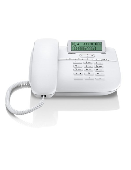 Gigaset DA610 Teléfono analógico Identificador de llamadas Blanco