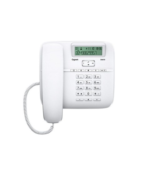 Gigaset DA610 Teléfono analógico Identificador de llamadas Blanco