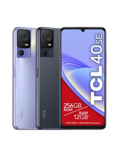 TCL 40 SE 17,1 cm (6.75") SIM doble Android 13 4G USB Tipo C 6 GB 256 GB 5010 mAh Gris