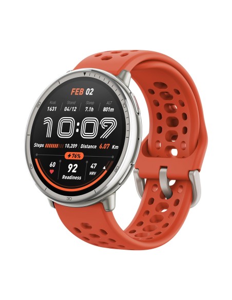 Amazfit Active 2 3,35 cm (1.32") AMOLED 44 mm Digital 466 x 466 Pixeles Pantalla táctil Plata GPS (satélite)