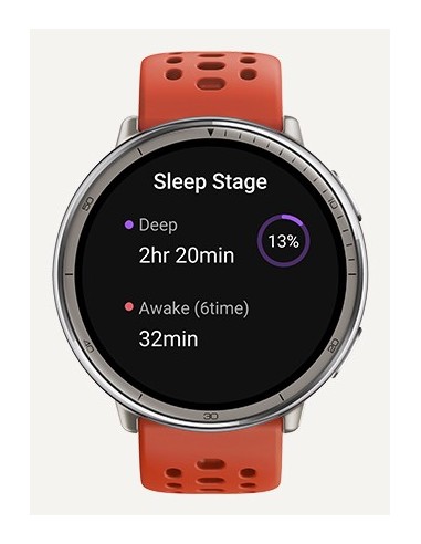 Amazfit Active 2 3,35 cm (1.32") AMOLED 44 mm Digital 466 x 466 Pixeles Pantalla táctil Plata GPS (satélite)