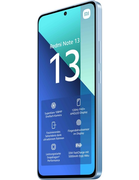 Xiaomi Redmi Note 13 16,9 cm (6.67") Ranura híbrida Dual SIM Android 13 4G USB Tipo C 6 GB 128 GB 5000 mAh Azul