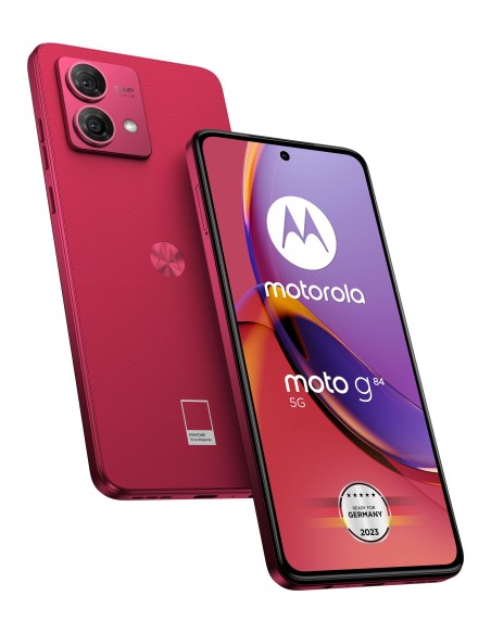 Motorola Moto G84 16,6 cm (6.55") Ranura híbrida Dual SIM Android 13 5G USB Tipo C 12 GB 256 GB 5000 mAh Magenta