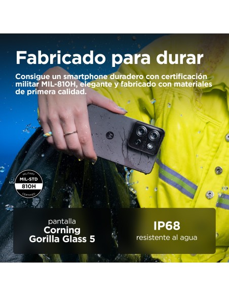 Motorola moto g75 5G 17,2 cm (6.78") Ranura híbrida Dual SIM Android 14 USB Tipo C 8 GB 256 GB 5000 mAh Gris