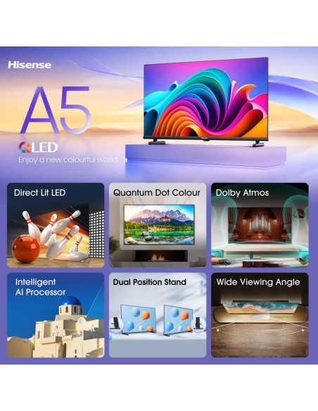 Hisense 32A5NQ 81,3 cm (32") Full HD Smart TV Wifi Negro 220 cd   m²