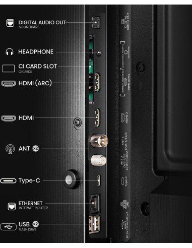 Hisense 32A5NQ 81,3 cm (32") Full HD Smart TV Wifi Negro 220 cd   m²