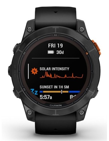 Garmin fēnix 7 Pro Solar Edition 3,3 cm (1.3") MIP 47 mm Digital 260 x 260 Pixeles Pantalla táctil Negro, Gris Wifi GPS