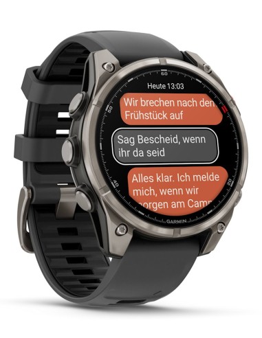 Garmin fēnix 8 Pro 3,56 cm (1.4") AMOLED 47 mm Digital 454 x 454 Pixeles Pantalla táctil Grafito, Titanio Wifi GPS (satélite)
