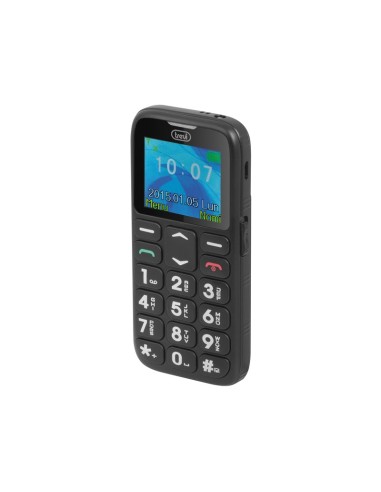 Trevi Sicuro 10 4,5 cm (1.77") Negro Teléfono para personas mayores