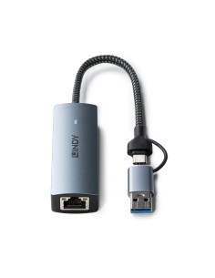 Lindy 43415 hub de interfaz USB 3.2 Gen 2 (3.1 Gen 2) Type-C 5000 Mbit s Gris 2