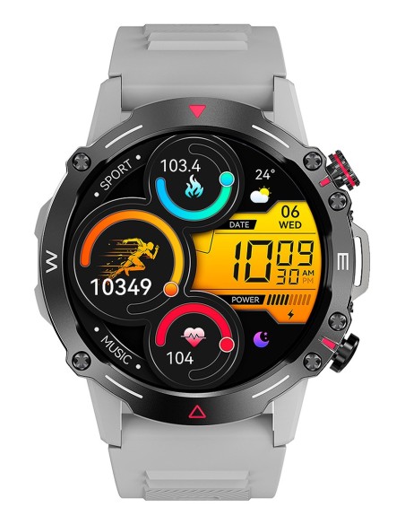 Trevi T-FIT 510 A 3,63 cm (1.43") AMOLED Digital 466 x 466 Pixeles Pantalla táctil Gris