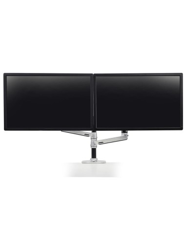 Ergotron LX Series Dual Stacking Arm 61 cm (24") Escritorio Plata
