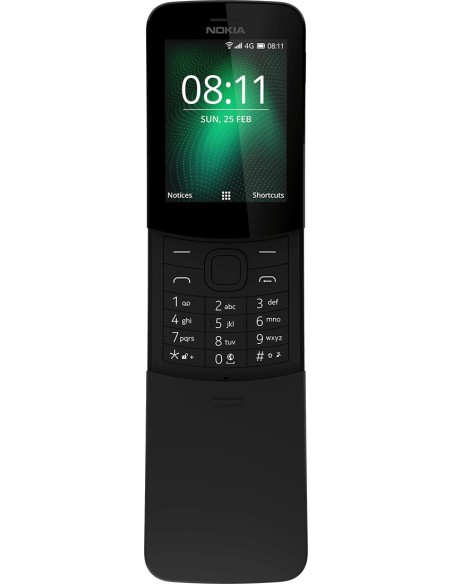 Nokia 8110 4G 6,22 cm (2.45") SIM doble KaiOS MicroUSB 0,5 GB 4 GB 1500 mAh Negro