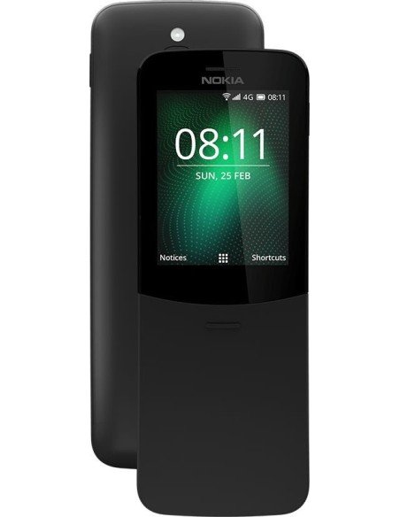 Nokia 8110 4G 6,22 cm (2.45") SIM doble KaiOS MicroUSB 0,5 GB 4 GB 1500 mAh Negro