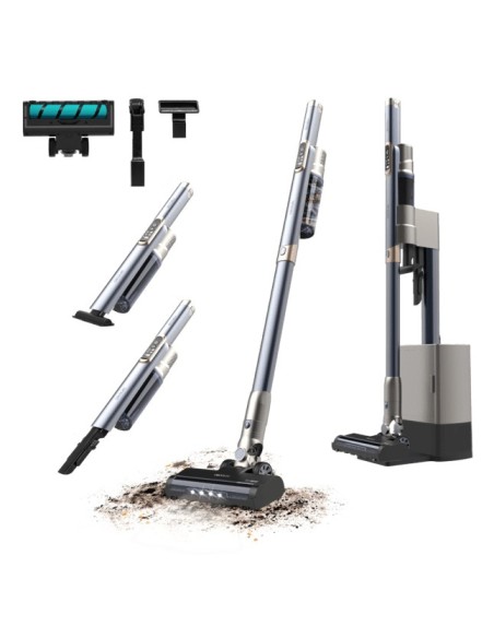 Cecotec A01_EU01_101702 aspiradora de pie y escoba eléctrica Aspiradora escoba 2 en 1 Batería Secar Sin bolsa 650 W Negro 2,5 Ah