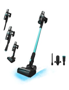 Cecotec A01_EU01_107955 aspiradora de pie y escoba eléctrica Aspiradora escoba 2 en 1 Batería Secar Sin bolsa 400 W Negro 2,2 Ah