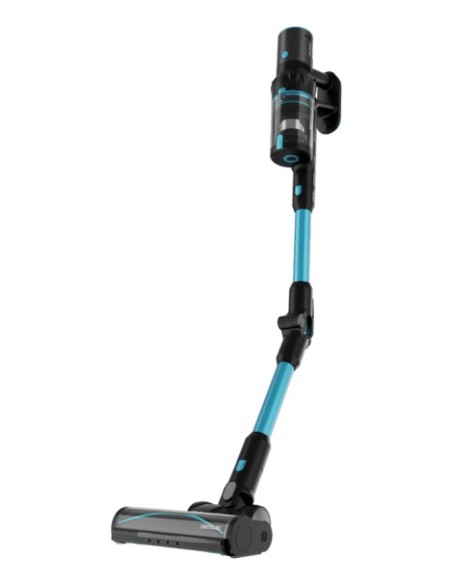 Cecotec Rockstar 3500 Storm Pet Flex Conga Aspiradora escoba 2 en 1 Batería Secar Sin bolsa 500 W Negro, Azul 2,5 Ah
