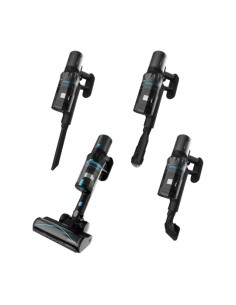 Cecotec Rockstar 3500 Storm Pet Flex Conga Aspiradora escoba 2 en 1 Batería Secar Sin bolsa 500 W Negro, Azul 2,5 Ah 2