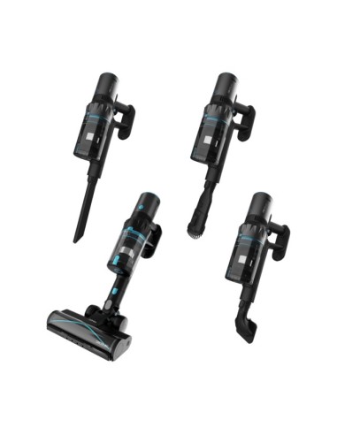 Cecotec Rockstar 3500 Storm Pet Flex Conga Aspiradora escoba 2 en 1 Batería Secar Sin bolsa 500 W Negro, Azul 2,5 Ah