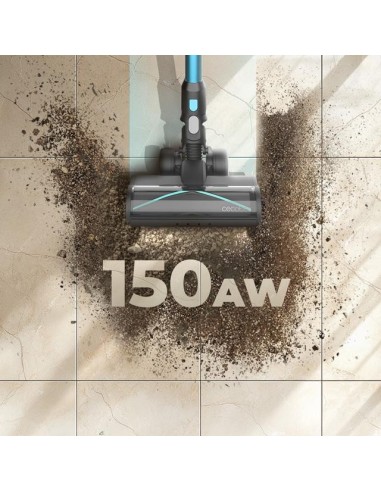 Cecotec Rockstar 3500 Storm Pet Flex Conga Aspiradora escoba 2 en 1 Batería Secar Sin bolsa 500 W Negro, Azul 2,5 Ah