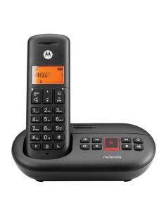 Motorola E211 Teléfono DECT Identificador de llamadas Negro