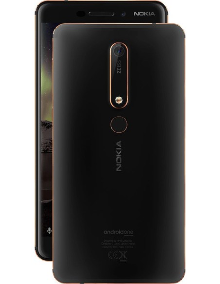 Nokia 6.1 (TA-1043) 14 cm (5.5") SIM doble Android 8.0 4G USB Tipo C 3 GB 32 GB 3000 mAh Negro, Cobre