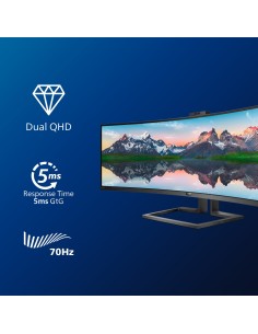 Philips P Line Pantalla LCD curva 32 9 SuperWide 499P9H 00 2