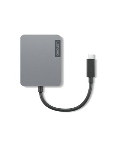 Lenovo 4X91A30366 base para portátil y replicador de puertos Alámbrico USB 2.0 Type-C Gris
