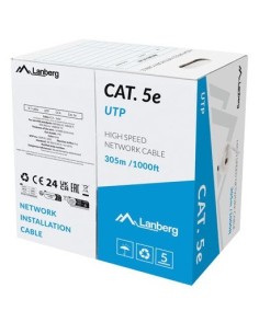 Lanberg LCU5-15CC-0305-S cable de red Gris 305 m Cat.5 Cat.5e U UTP (UTP)