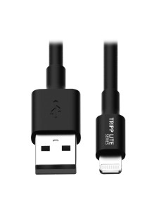 Tripp Lite M100-003-BK Cable de Sincronización y Carga USB A a Lightning, Certificado MFi - Negro, M M, USB 2.0, 0.91 m [3 pies]