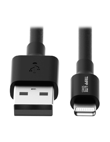 Tripp Lite M100-003-BK Cable de Sincronización y Carga USB A a Lightning, Certificado MFi - Negro, M M, USB 2.0, 0.91 m [3 pies]