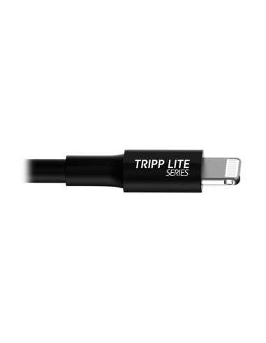 Tripp Lite M100-003-BK Cable de Sincronización y Carga USB A a Lightning, Certificado MFi - Negro, M M, USB 2.0, 0.91 m [3 pies]